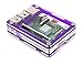 C4Labs Zebra Case - Raspberry Pi 3B+, 3, Pi 2 and B+ (Purple Grapeshot) with Heatsinks