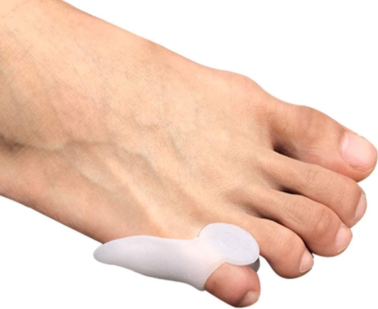 Pedimend Silicone Bunion Little Toe Finger Straightener (1PAIR) - Hallux Valgus Corrector Splint - Tailor's Bunion Corrector - Bunionette Gel Toe Separators for Pinkie Toes - Unisex - Foot Care