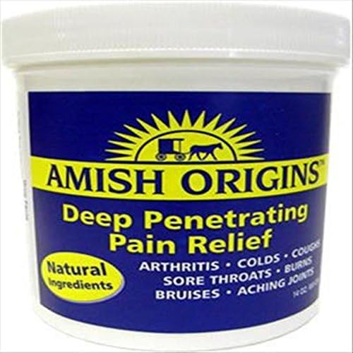 Pain Relief Ointment 7oz Jar - Deep Penetrating, 7 ounces by Amish Origins