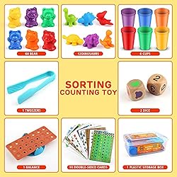 Counting Bears Toys for Toddlers 4 Year Old