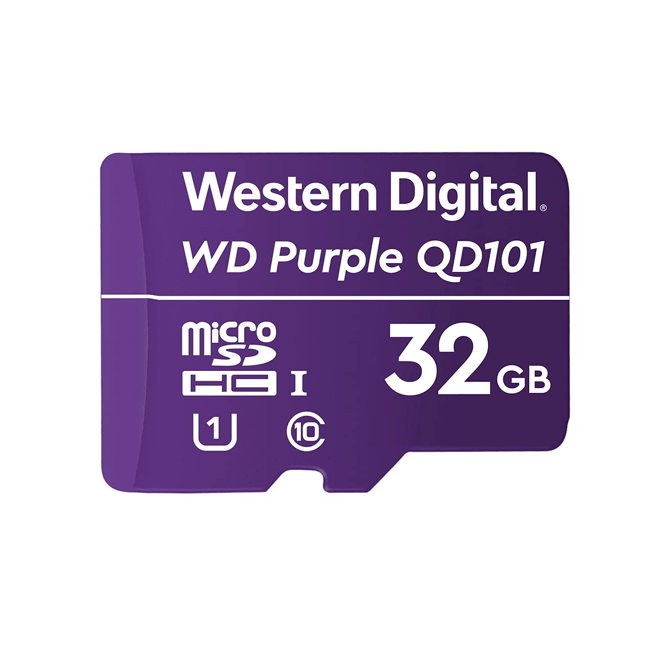 Western Digital WD Purple SC QD101 32GB Smart Video Surveillance microSDHC Card, Ultra Endurance Up to 16 TBW