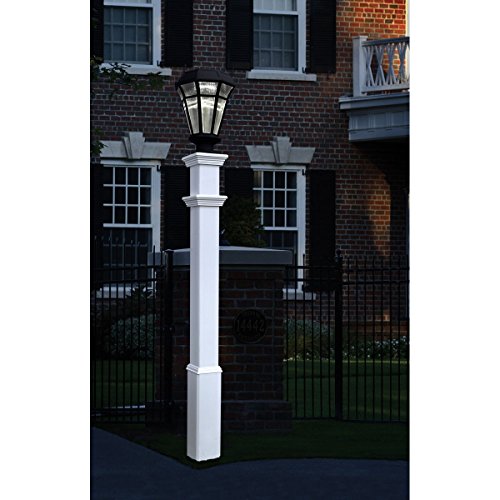 New England Arbors Sturbridge 5"x5" Vinyl Lamp Post