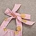 Infant Baby Girl Bodysuit Romper Jumpsuit Playsuit Dot Sunsuit Outfits Clothes (3-6 Months, Pink)