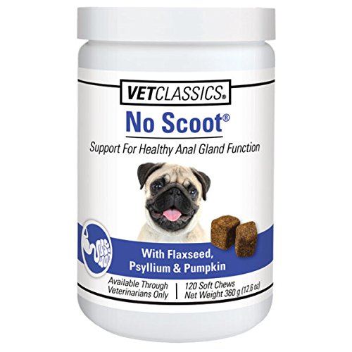 Vet Classics No Scoot for Dogs Soft Chews 120 Count Jar