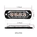 4PCS Ultra Thin Amber 4LEDs Warning Emergency Caution light Flash Strobe Light Bar Surface Mount For Car Van Truck Jeep Pickup,Motorcycle