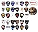Cheerhas 30pcs Medium Guitar Picks Different Famous Rock Band Collection Double Side Color Printing Best Celluloid Guitar Picks For Musice Gift Music Lover 0.71mm (0.71mm+30PCS, Mixed Color)