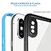 EFFUN Waterproof Case for iPhone X Waterproof Case for iPhone Xs Waterproof Case of 5.8 Inch, Case Waterproof for iPhone X/XS of IP68 Waterproof Dustproof Shockproof, Light Blue
