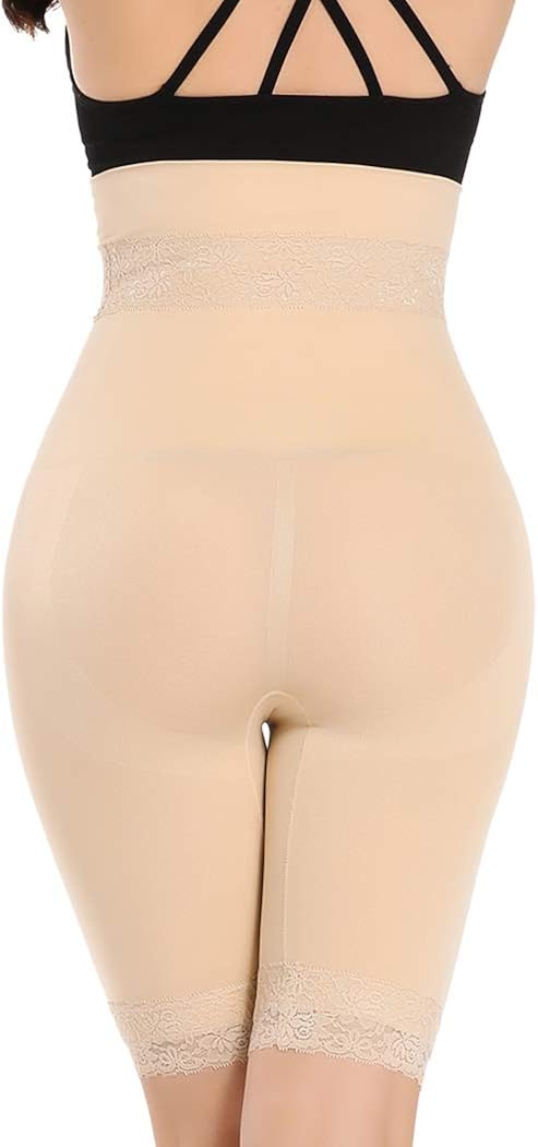 Tummy Control Body Shaper Shorts High Waist Slip Shorts for Women Under Dress Thigh Slimmer Shapewear at  Women’s Clothing store
