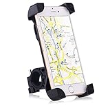 Bike Phone Mount By GRHOSE, Bike Mount Bike Holder Outdoor Riding and Cycling Universal Cradle Fits, Mountain, City & Road Shock Absorption