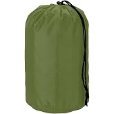 YELARXI Stuff Sack, Nylon Waterproof Storage Sacks Portable Drawstring Dry Stuff Bag Gear Organization with Toggle, 5x10Inch Fit for Backpacking Camping Traveling Hiking(Dark Green)