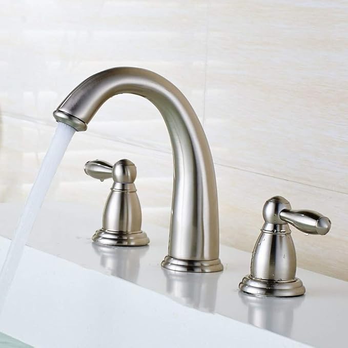 Grifos de lavabo YHSGY Lavabo Grifos De Níquel Cepillado Cuarto De Baño