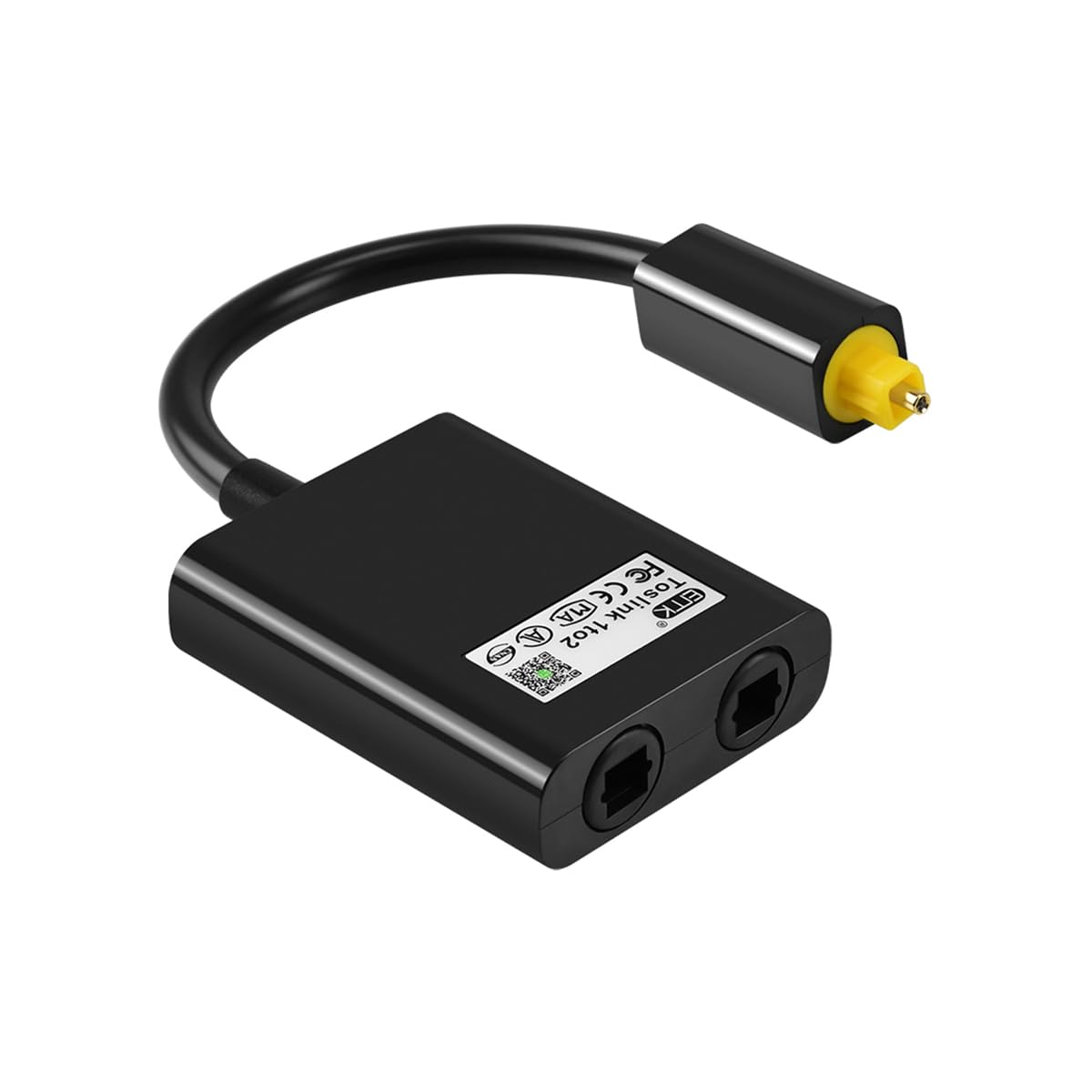 WANGCL Optical Cable Splitter 1 to 2 Optical Splitter Fibre Optic Splitter for Computer Audio Cable for TV DVD Amplifier Soundbar