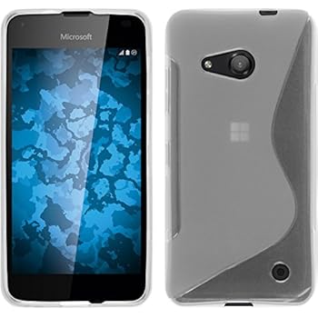Silicone Case for Microsoft Lumia 550 - S-Style Transparent - Cover PhoneNatic + Protective foils