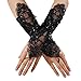 Qinlee Lace Masquerade Mask Gloves Set