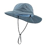 Home Prefer Mens UPF50+ Bucket Sun Hat Wide Brim UV