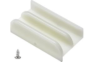 MZCVRIRU M6219 Sliding Shower Door Bottom Guide for Sliding Shower Door, 1/2 in Channels for Glass Shower Door Plastic Guide M6219(1 Pack)