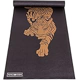 Peace Yoga Printed Design Yoga Mat, 6mm - Black Tiger