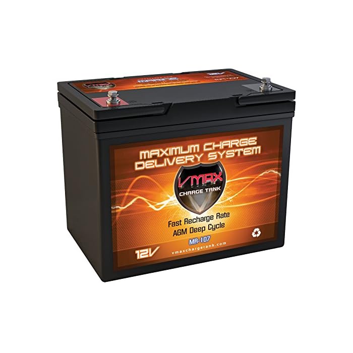 Buy VMAXTANKS MR10785 12V 85AH Marine AGM Deep Cycle Group 24 Battery
