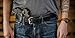 Hanks Extreme - Leather Gun Belt For CCW - Concealed Carry - 17oz. Premium Leather Belt - Made in USA - 100-Year Warranty - Black - Size 42