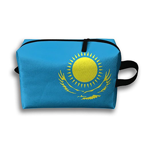 HTSS Kazakstan Portable Toiletry Cosmetic Bag Waterproof Makeup Make Up Wash Organizer Zipper Storage Pouch Travel Kit Hand Bag