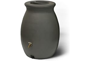 Algreen Products Castilla Rain Barrel 50-Gallon, Brownstone