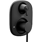 Moen Align Matte Black Moentrol 3-Function Diverter Transfer Valve Trim Kit, Valve Required, T3290BL