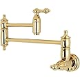 Kingston Brass KS3102AL Restoration Pot Filler, Polished Brass