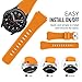 MoKo Band Compatible with Samsung Galaxy Watch 3 45mm Band/Galaxy Watch 46mm Band/Gear S3 Frontier/Classic, 22mm Soft Silicone Replacement Band Sport Strap for Men Women, Orange