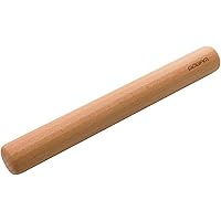 GOBAM Wood Rolling Pin Dough Roller for making Pasta, Cookies, Pie Pizza, 11 x 1.38inches