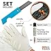 Tire Repair Kit for Car Bike Motorcycle Trailer RV UTV Jeep Truck Tractor with Quality Tire Pressure Gauge, Gloves - Flat Tire Plug Tubeless Kit - Emergency Puncture Repair Patch Kit