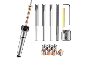 Rosrrtlm Pen Making Kit Pen Shaft and Pen Holder Trimming Set Wood Turning Mandrel for Making Pen Woodworking Lathe Replaceme