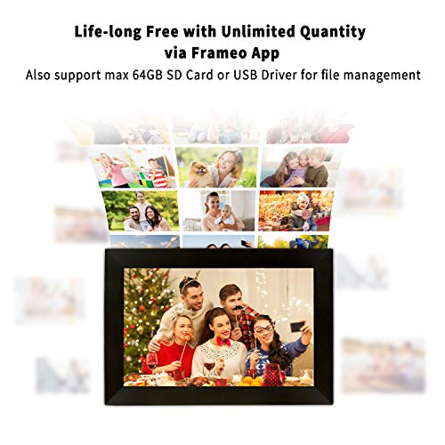 AEEZO WiFi Digital Picture Frame, IPS Touch Screen Smart Cloud Photo