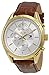 Tommy Hilfiger Men's 1791127 Sport Lux Gold-Tone Watch with Brown Band