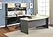 Ameriwood Home Pursuit U-Shaped Desk with Hutch Bundle, Natural