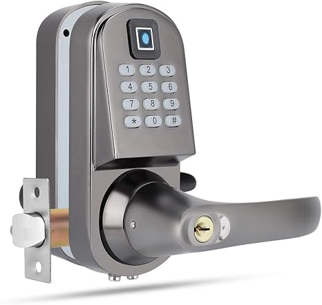 Amazon 電子ロック デジタルドアロック キー Rfidカードロック解除 盗難防止ロック デジタルボタン付き アクセス管理システム ドア用金物