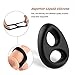 Utimi Cock Love Rings Basic Penis Ring Super Stretchy with Dual Holes, Black