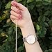 WRISTOLOGY Stella Womens Silver Boyfriend Watch Metal Link Changeable Strap Band
