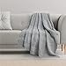 Bedsure Grey Knit Throw Blanket for Sofa and Couch-50 x 60 inches Cozy Soft Farmhouse Throw Blanket-Lightweight Cable Knitted Throw
