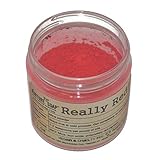 Really Red! Mica New Formula (1 oz jar) Powder Soap Making Colorant Cosmetics Art Crafts Nail Polish Resin Casting Stamping Dye Pigment Color