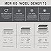 Merino Wool Hiking Socks for Men n Women - 3 Pairs