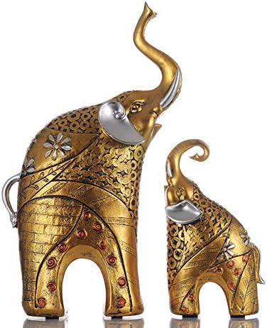 Sculpture Resin Crafts Creative Elephant Animal Decoration Living Room Home Vintage Decoration Gift B