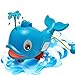 Liberty Imports Push and Squirt Dolphin in the Bathtub Windup Swimming Water Toy for Children Kids Bath Time