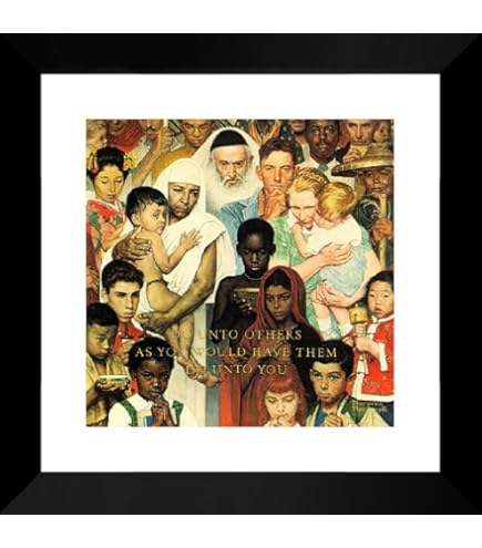 Amazon.com: Teachers' Birthday 15x15 Framed Art Print by Rockwell