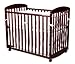 Davinci Alpha Mini Rocking Crib in Rich Cherry, Removable Wheels, Greenguard Gold Certified