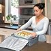 Lifewit Casserole Carrier Lasagna Lugger for Potluck Partes/Picnic (Grey, Large)