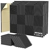 HEMRLY Acoustic Foam Panels,1" X 12" X