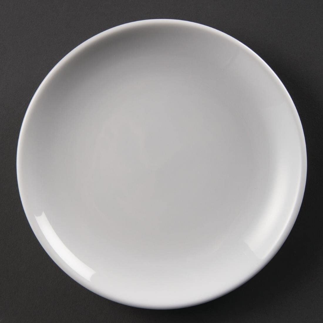 Olympia Whiteware Coupe Service Plates 180mm Porcelain Restaurant 12pc