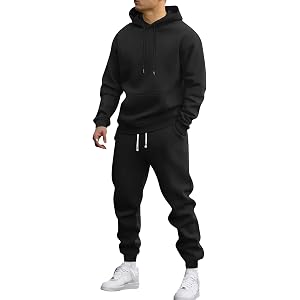 Coal2ToalPW Men Sweatsuits Sets Track Suits Hoodie and Sweatpants Set Relaxed Fit Big and Tall Baggy Jumpsuit