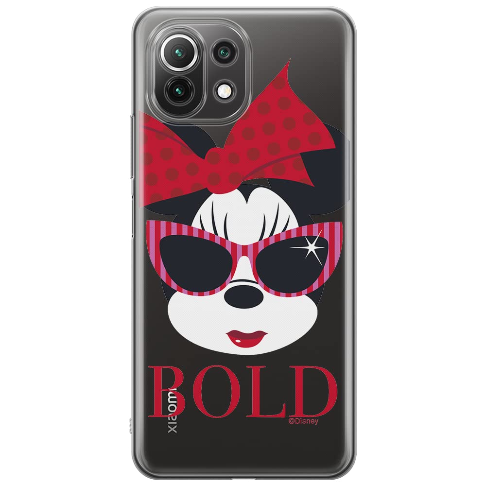 ERT GROUP mobile phone case for Xiaomi 11 Lite 4G/5G original and officially Licensed Disney pattern Minnie 045, partially transparent