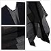 VamJump Women Color Block Wrap Shawl Oversized Blanket Poncho One Size Black